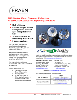 FRC Series 35mm Diameter Reflectors