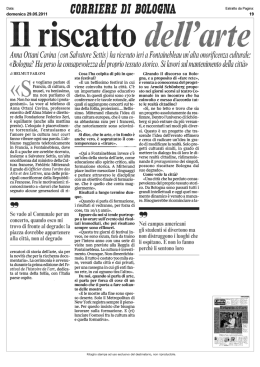 Il riscatto dell`arte