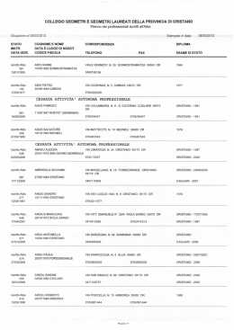 Iscritti Albo Geometri Oristano