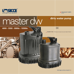 master dw : dirty water pump