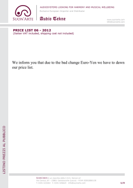 We inform you that due to the bad change Euro