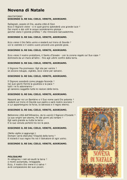 Novena di Natale - Apostoli della Divina Misericordia