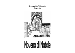 Novena di Natale - parrocchia s. roberto bellarmino