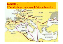 occidente germanico e oriente bizantino