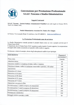 siaf toscana &ndash; studio odontoiatrico