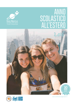 Anno scolastico all`estero 2016