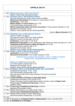 IN QUEI GIORNI 2014-2015