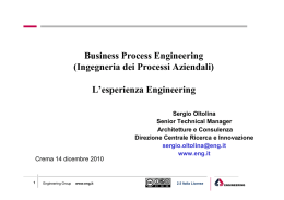 Business Process Engineering (Ingegneria dei