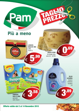 0,69 € 5,99 € - Punti vendita Pam in Sardegna