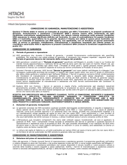 Page 1 di 16 WMS Terms_v11SEP2014 CONDIZIONI DI GARANZIA