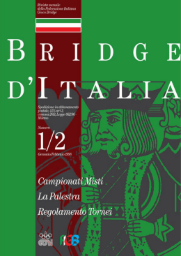 Rivista N. 01/02.1998 - Federazione Italiana Gioco Bridge