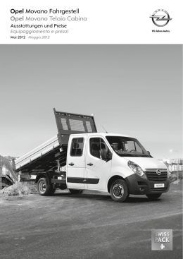 Opel Movano Fahrgestell Opel Movano Telaio