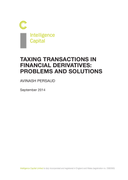 taxing transactions in financial derivatives