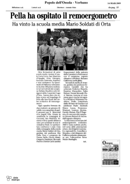 Popolo dell`Ossola - Verbano - Federazione Italiana Canottaggio