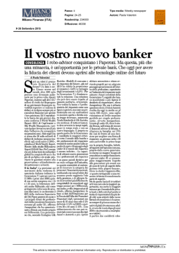 Il vosfro nuovo banker