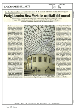 Leggi l`articolo de "Il Giornale dell`Arte"