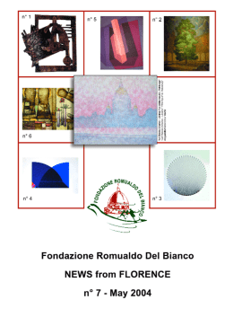 Newspaper n7 - Romualdo Del Bianco Foundation