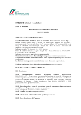 1 DIREZIONE LEGALE – Legale Bari Sede di Ancona