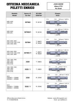 Modello Model Nostro rif. Our Ref Rif OEM OEM Ref Disegno Draw