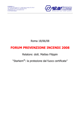 Our ref - Forum di Prevenzione Incendi