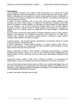 Scarica la relazione del 2003