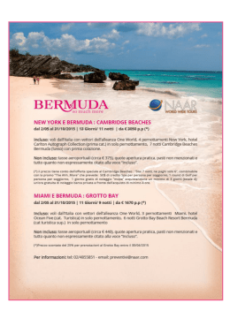 New York, Miami e Bermuda