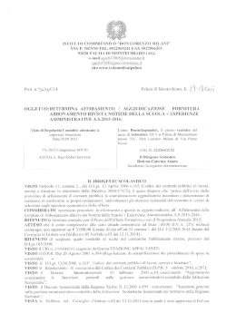 determina affidamento aggiudicazione fornitura abbonamento rivista