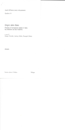 Origini dello Stato