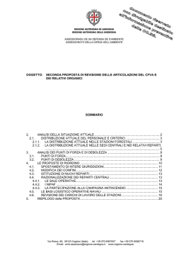 seconda proposta di - Sindacato Autonomo del Corpo Forestale Sardo