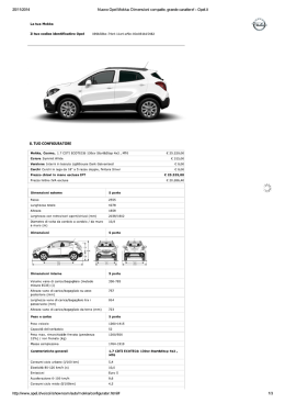 Nuovo Opel Mokka: Dimens...de carattere! - Opel.it