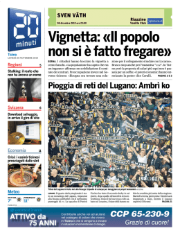 Vignetta: &laquo;Il popolo non si &egrave; fatto fregare&raquo;