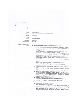 formato eurùi`eo per il cerricl`li`m vitae informazioni
