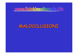 MALOCCLUSIONI - Fisiokinesiterapia