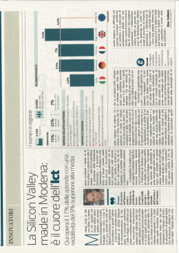 RAPPORTO ICT su Corriere Economia del 9