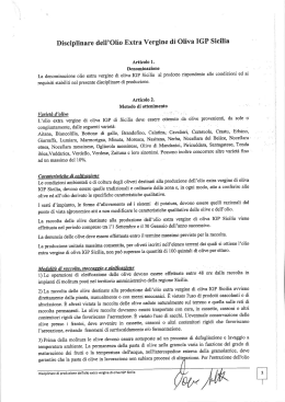 Disciplinare di produzione