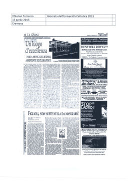 Il Nuovo Torrazzo - Cremona - Un luogo di eccellenza