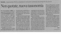 Non quotate, nuova tassonomia (fonte Il Sole 24Ore)