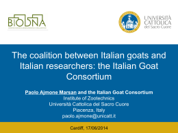 Paolo`s talk - Livestock Genomic Resources in a Changing World