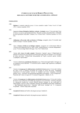 curriculum vitae di marco pellecci-iia biologo e dottore di ricerca in