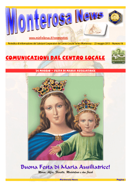 Monterosa News 16 - Oratorio Salesiano Michele Rua