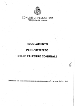 ` DELLE PALESTRE COMUNALI