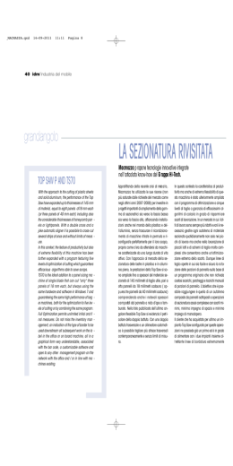 LA SEZIONATURA RIVISITATA