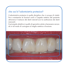 che cos`è l`odontoiatria protesica?