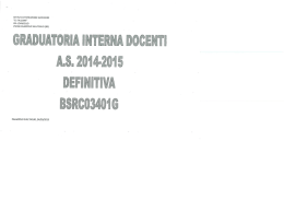 Graduatoria Interna Definitiva docenti BSRC03401G