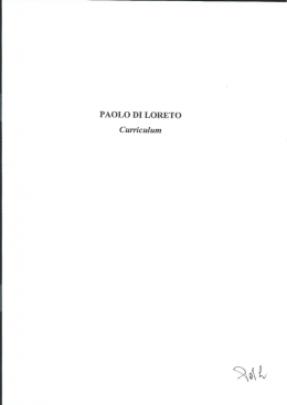 PAOLO DI LORETO - Fondazione Alma Mater