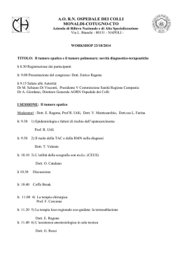 Programma con CV Docenti