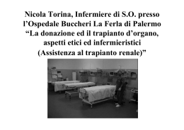 Nicola Torina, Infermiere di S.O. presso l`Ospedale Buccheri La