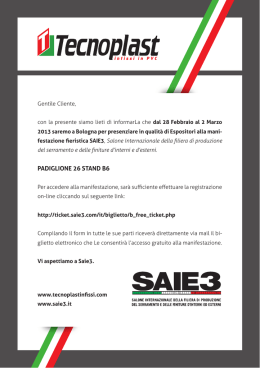 PADIGLIONE 26 STAND B6