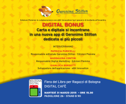 Scarica il programma - Bologna Children`s Book Fair