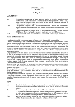 LETTERATURA LATINA AUTORI